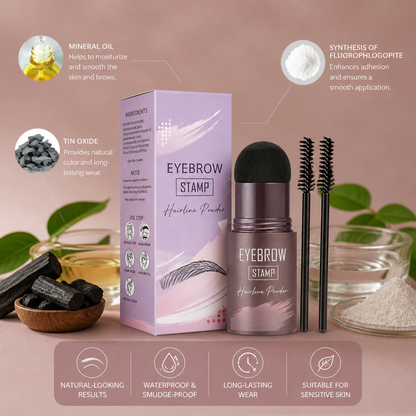 Natural-Looking Eyebrow Stamp Kit for Fuller, Defined Brows