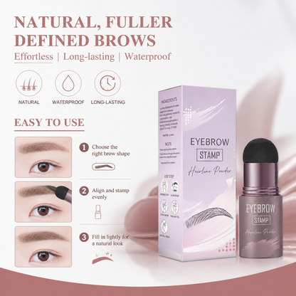 Natural-Looking Eyebrow Stamp Kit for Fuller, Defined Brows