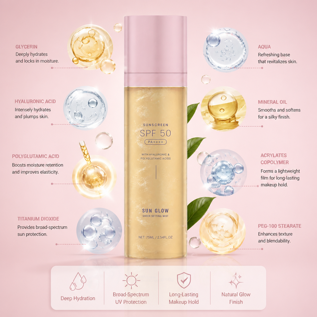 Hydrating Makeup Setting Spray for a Fresh, Dewy Finish