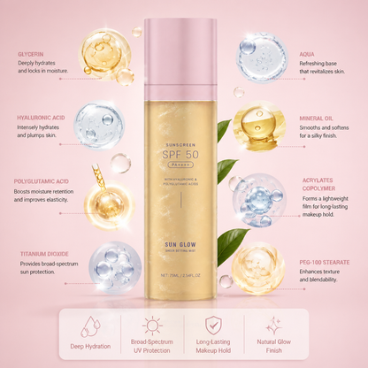 Hydrating Makeup Setting Spray for a Fresh, Dewy Finish