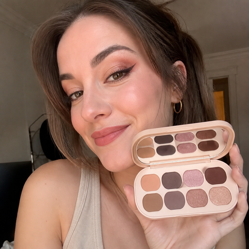8-Color Eyeshadow Palette for Effortless Everyday & Glam Looks