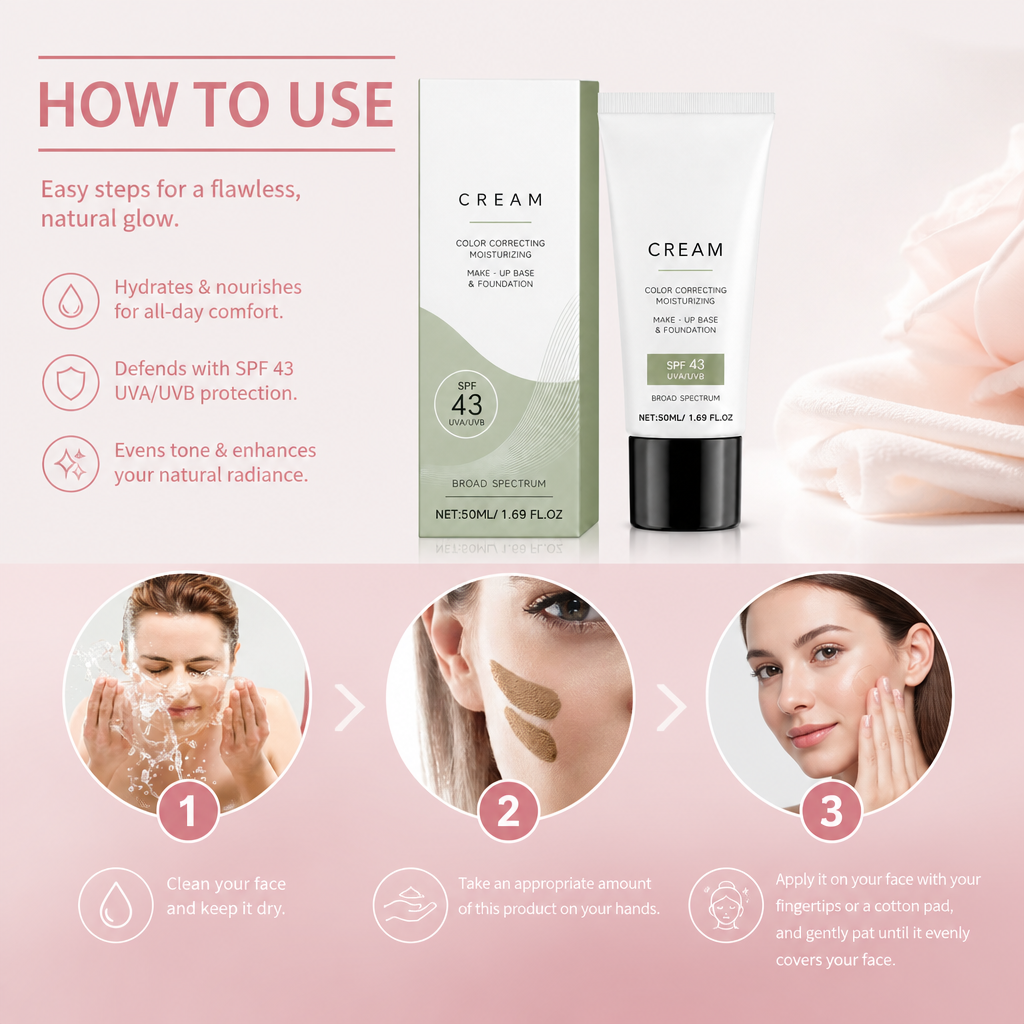 Hydrating CC Cream for Natural Coverage & Radiant Skin