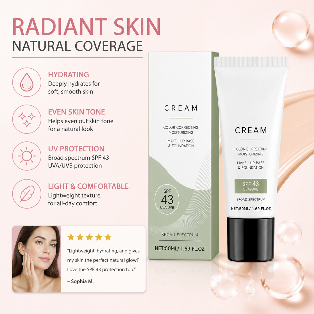 Hydrating CC Cream for Natural Coverage & Radiant Skin