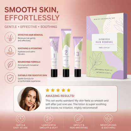 Hydrating Hair Removal Cream Set – Smooth Skin Care with Soothing Formula
