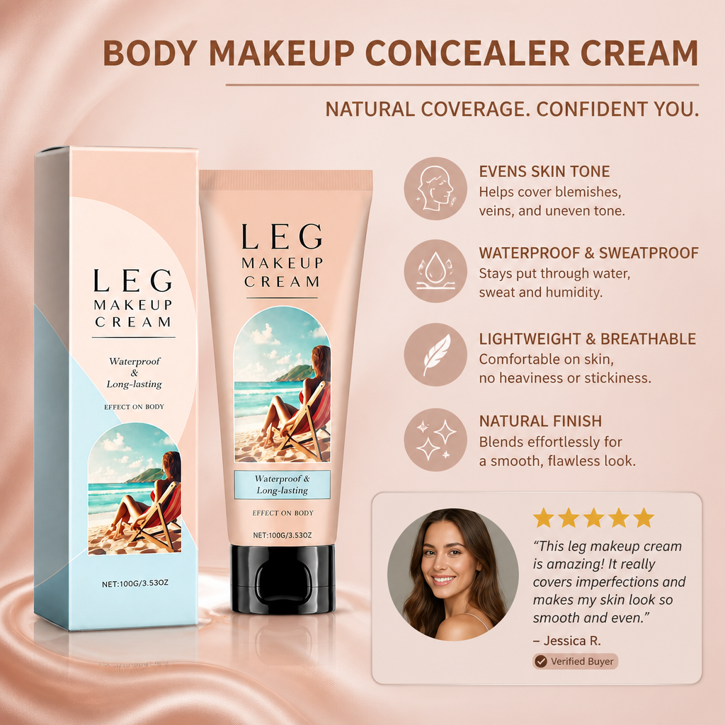 Body Makeup Concealer Cream – Lightweight Coverage For Smooth Looking Skin