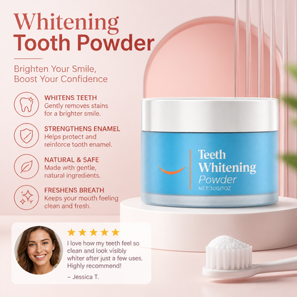 Whitening Tooth Powder – Gentle Formula for a Brighter Looking Smile