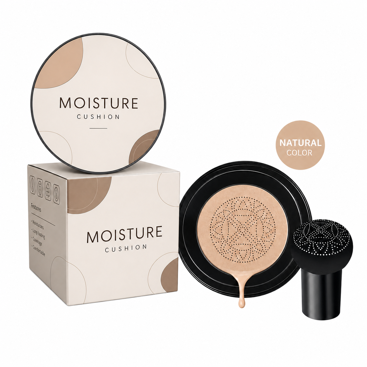 Bionic Cushion Foundation – Lightweight Coverage With Natural Finish