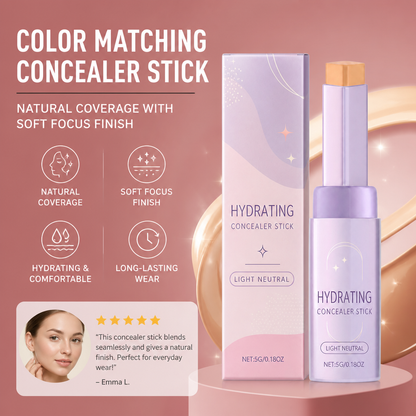 Color Matching Concealer Stick – Natural Coverage With Soft Focus Finish