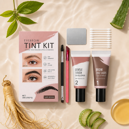 Long-Lasting Waterproof Eyebrow Tint Kit with Natural-Looking Finish