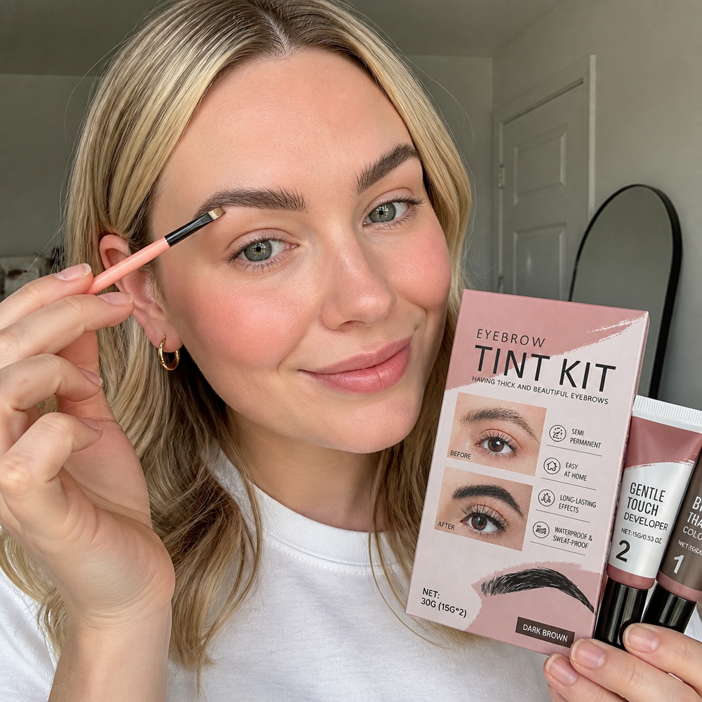 Long-Lasting Waterproof Eyebrow Tint Kit with Natural-Looking Finish