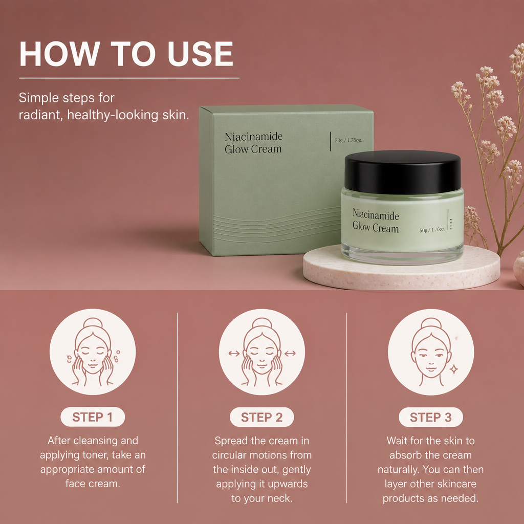 Niacinamide Brightening Face Cream – Hydrating Formula for Radiant Skin