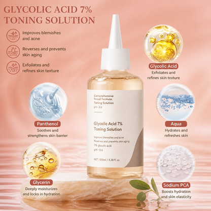 Glycolic Acid Facial Toner – Smooth, Bright & Hydrated Looking Skin