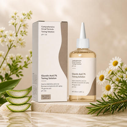 Glycolic Acid Facial Toner – Smooth, Bright & Hydrated Looking Skin