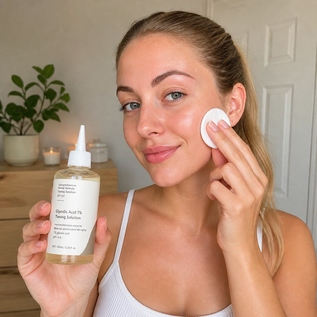 Glycolic Acid Facial Toner – Smooth, Bright & Hydrated Looking Skin