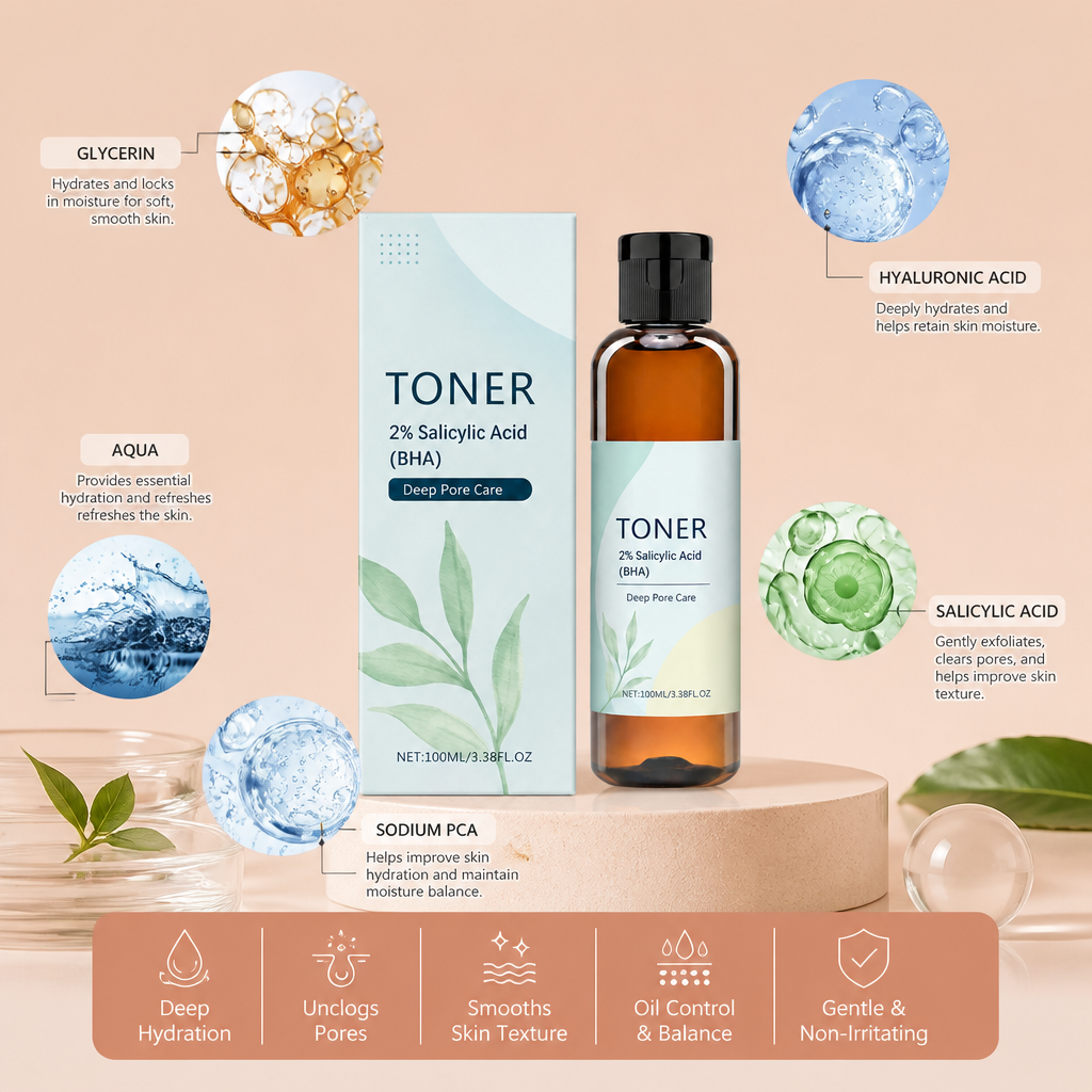 Salicylic Acid Hydrating Toner – Smooth & Clear Looking Skin
