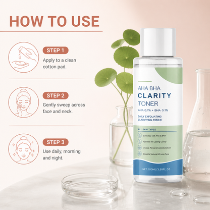 Clarifying Lactic Acid Toner – Smooth, Hydrated & Refined Looking Skin