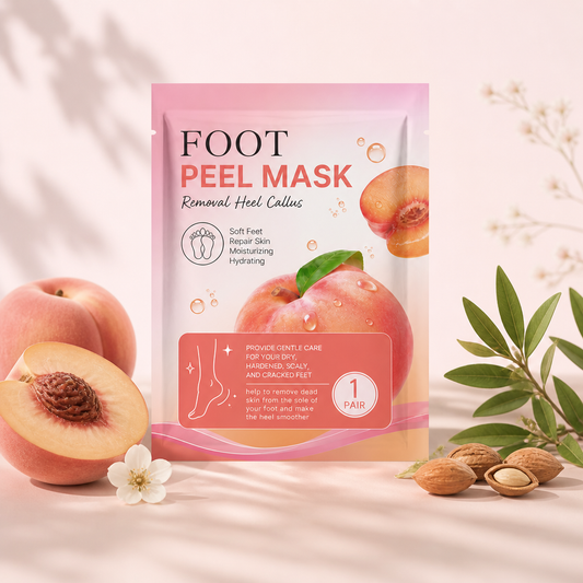 Peach Exfoliating Foot Mask – Moisturizing Care for Soft, Smooth Feet