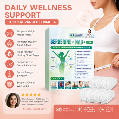Berberine & NAD+ Microneedle Patch – Daily Wellness Support