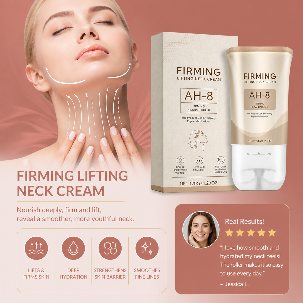 Firming Neck Cream Roller – Hydrating Care for Smooth-Looking Skin
