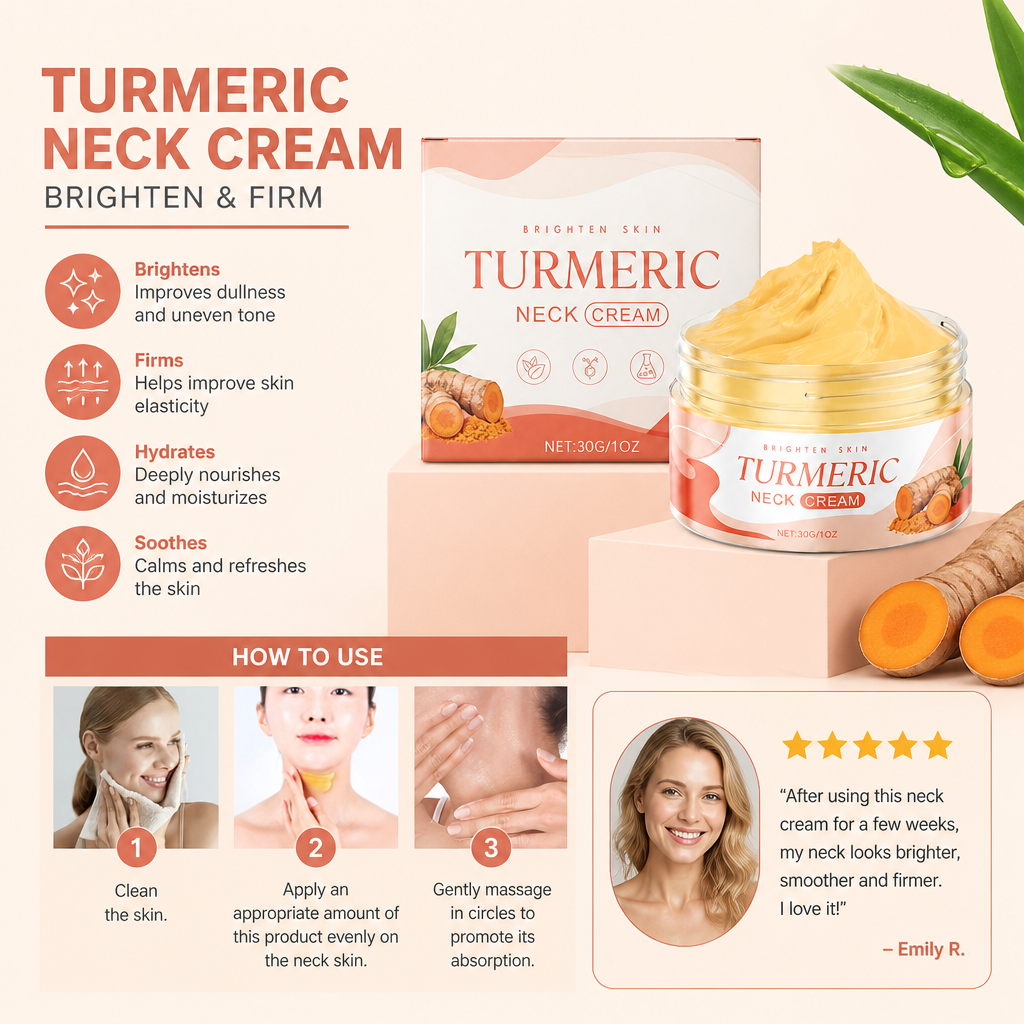 Turmeric & Aloe Neck Cream – Daily Hydration for Brighter-Looking Skin