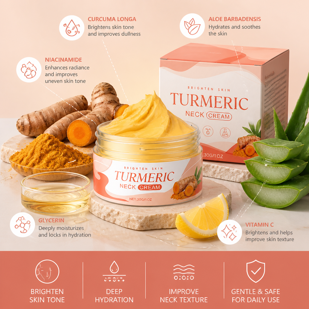 Turmeric & Aloe Neck Cream – Daily Hydration for Brighter-Looking Skin