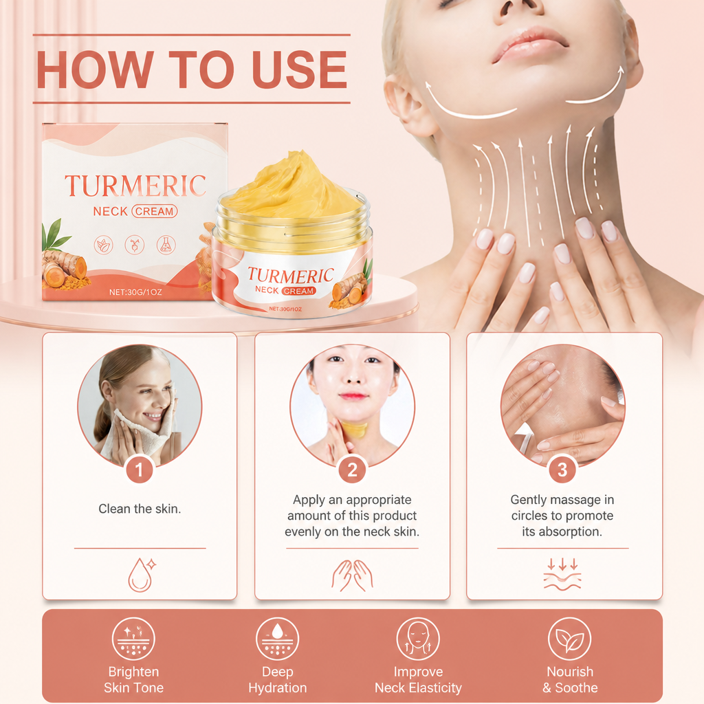 Turmeric & Aloe Neck Cream – Daily Hydration for Brighter-Looking Skin