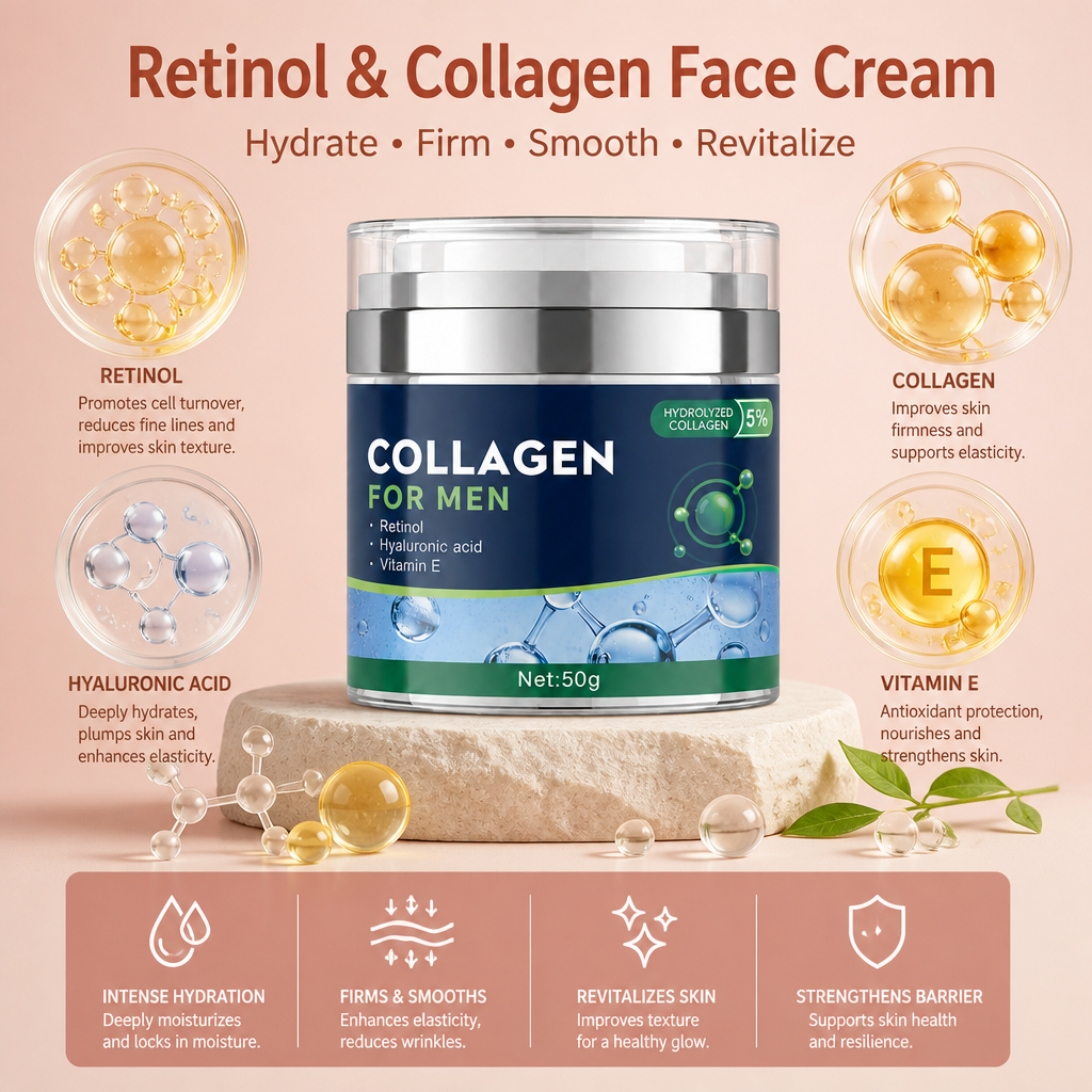 Retinol Face Cream – Hydrating Formula for Smoother, Youthful-Looking Skin