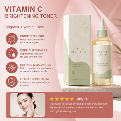Vitamin C Brightening Facial Toner – Hydrating Formula for Radiant Skin