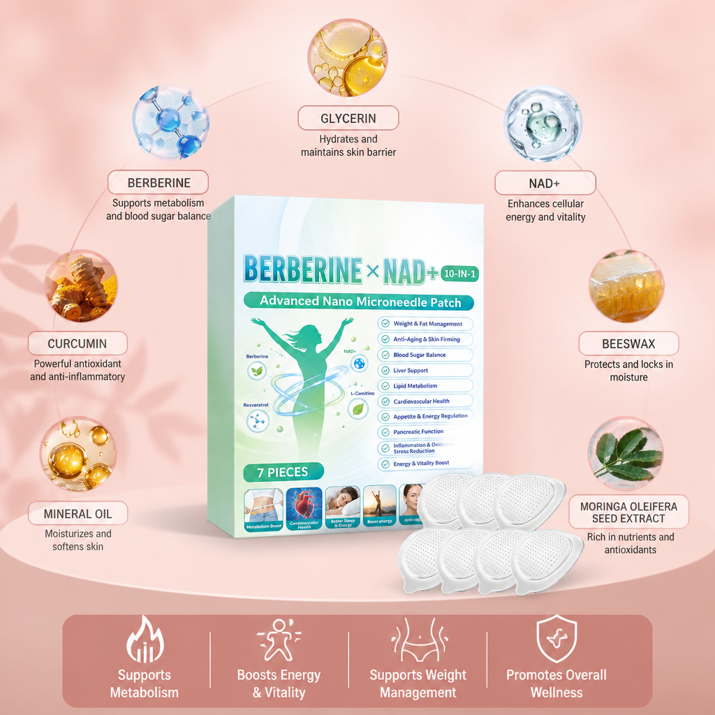 Berberine & NAD+ Microneedle Patch – Daily Wellness Support