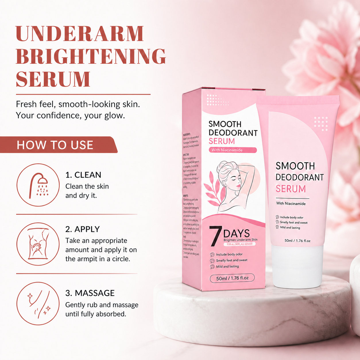 Underarm Brightening Serum – Fresh Feel & Smooth-Looking Skin