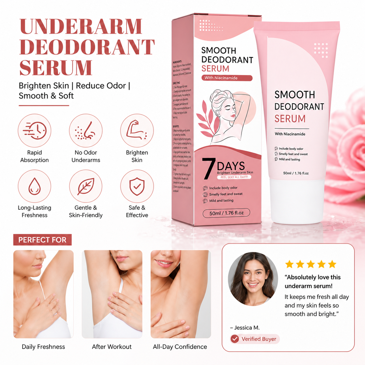 Underarm Brightening Serum – Fresh Feel & Smooth-Looking Skin