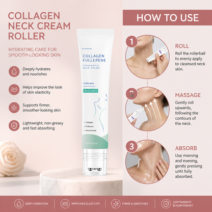 Collagen Neck Cream Roller – Hydrating Care for Smooth-Looking Skin
