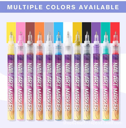 Precision Nail Art Pen – Create Vibrant Designs with Fine Tip Control