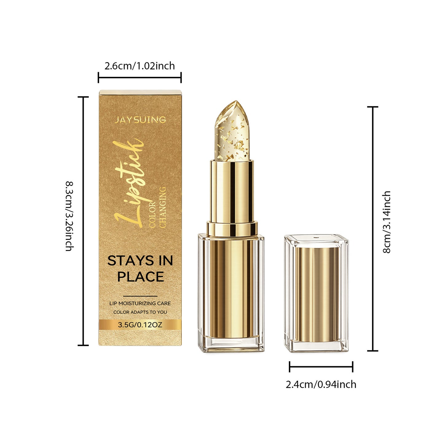 Hydrating Gold Lip Gloss – Long-Lasting Shine for Soft, Smooth Lips