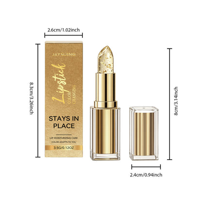 Hydrating Gold Lip Gloss – Long-Lasting Shine for Soft, Smooth Lips