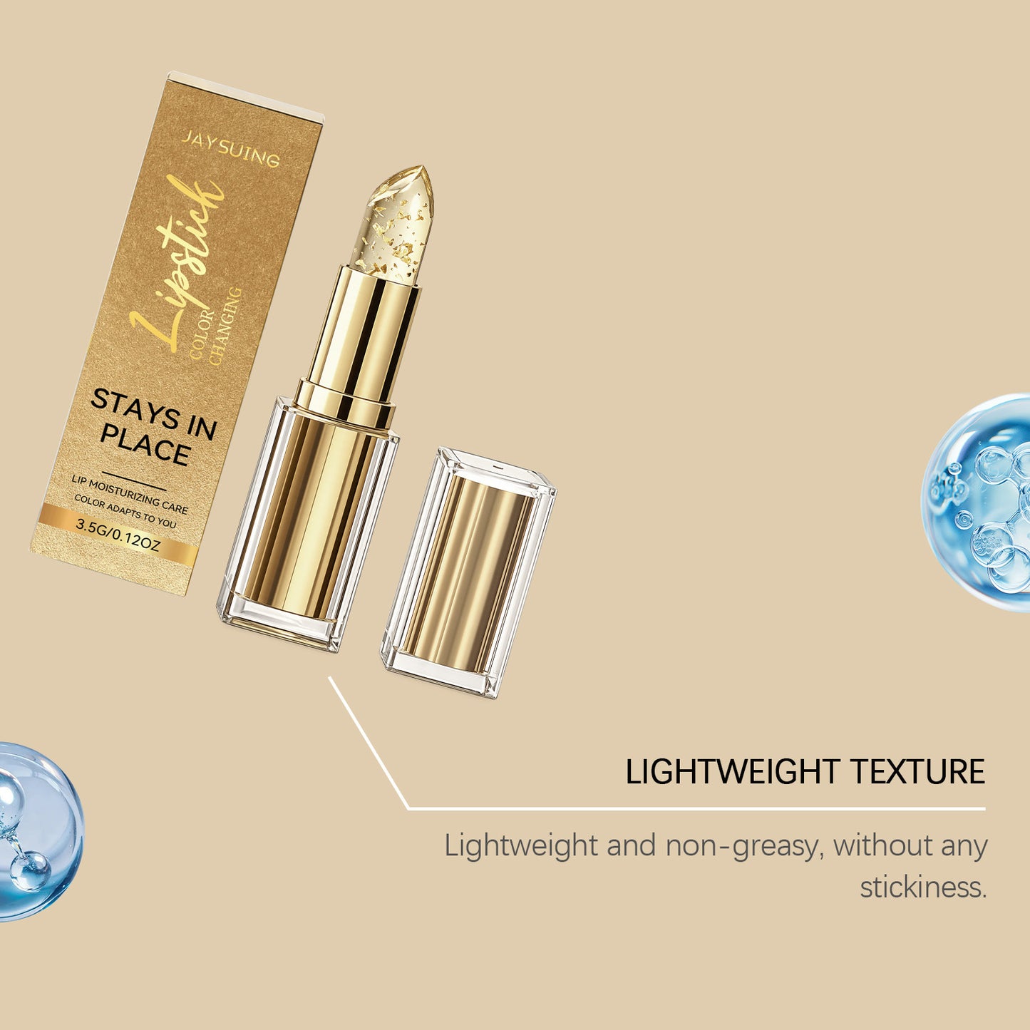 Hydrating Gold Lip Gloss – Long-Lasting Shine for Soft, Smooth Lips