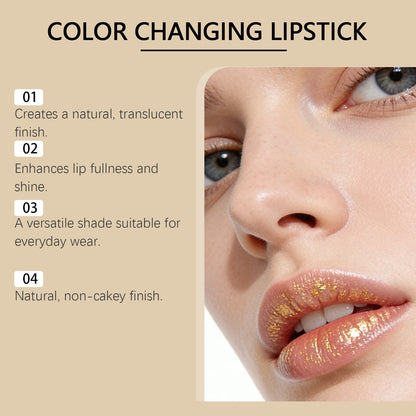 Hydrating Gold Lip Gloss – Long-Lasting Shine for Soft, Smooth Lips