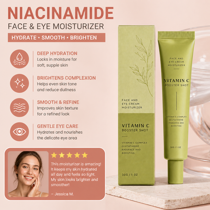 Niacinamide Face & Eye Moisturizer – Lightweight Hydrating Cream for Smooth Skin