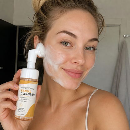 Turmeric & Kojic Foaming Cleanser – Gentle Brightening Face Wash
