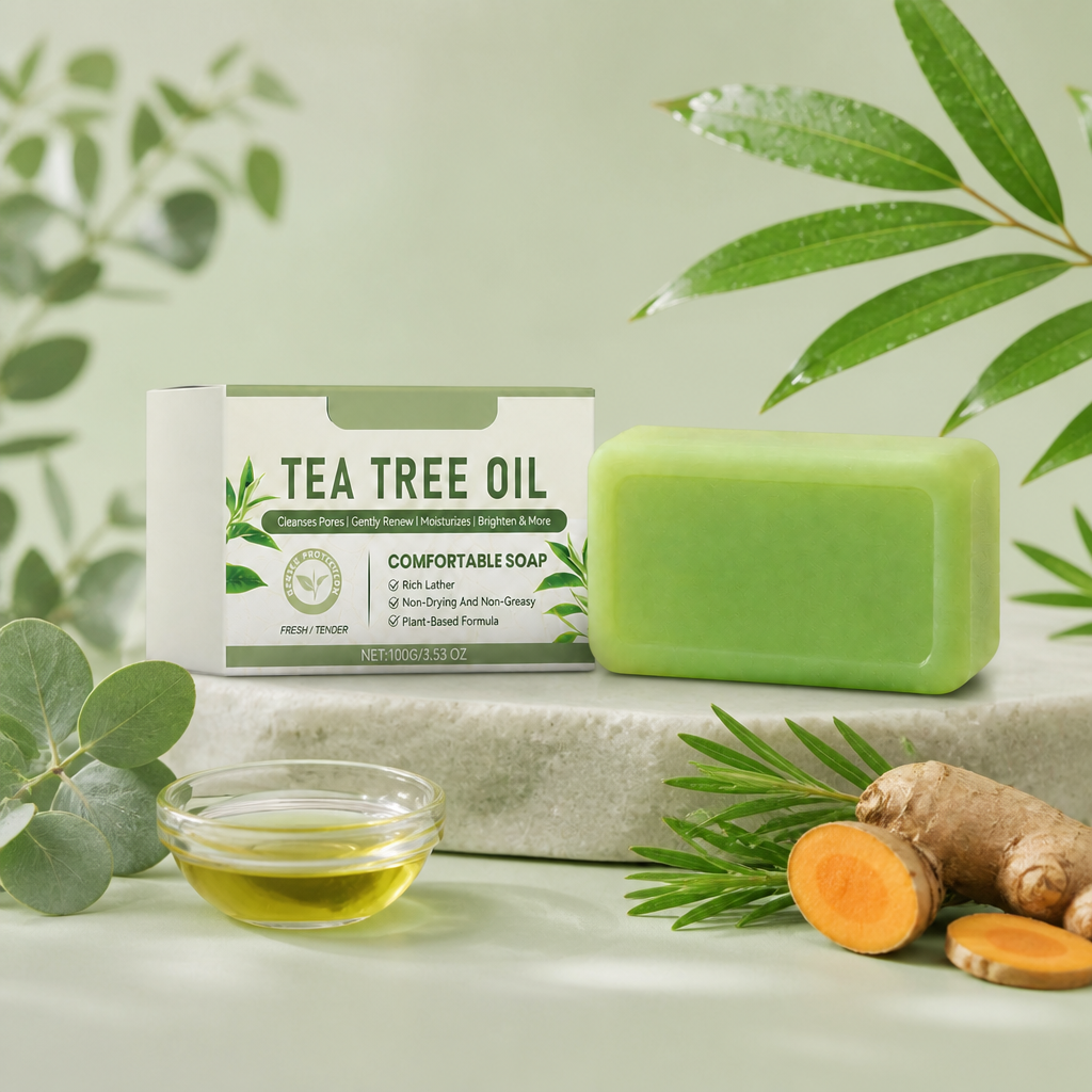 Tea Tree Cleansing Bar – Gentle Formula for Fresh, Balanced Skin