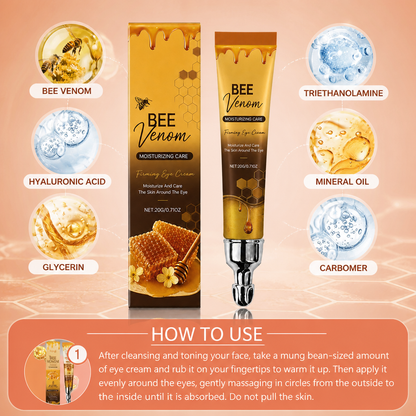 Bee Venom & Hyaluronic Acid Firming Eye Cream for Smooth, Hydrated Skin