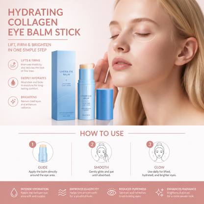 Hydrating Collagen Eye Balm Stick for Smooth, Refreshed Eyes