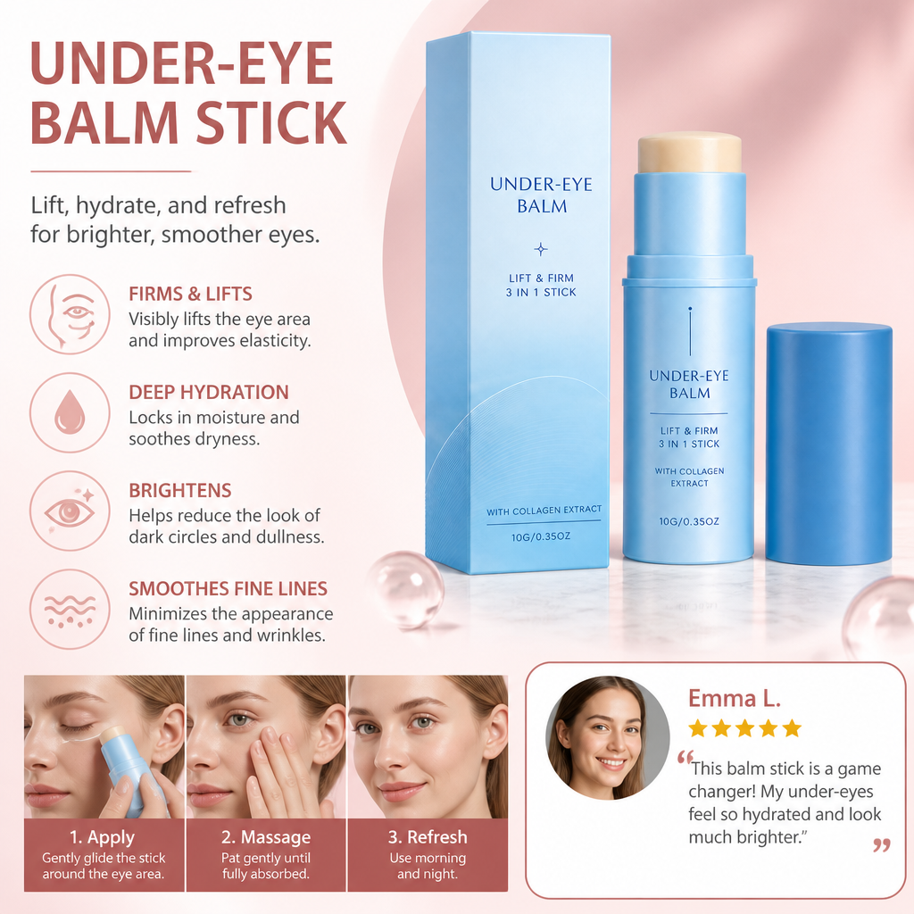 Hydrating Collagen Eye Balm Stick for Smooth, Refreshed Eyes