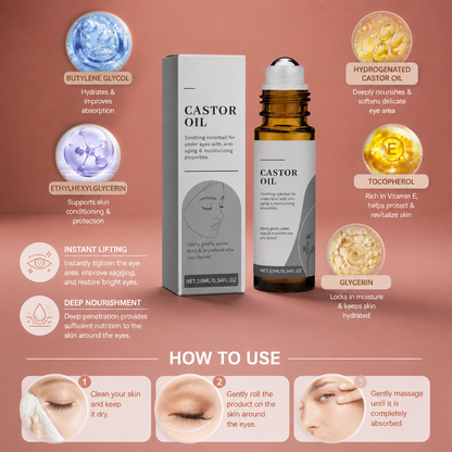 Hydrating Eye Serum Roller with Vitamin E for Smooth, Refreshed Skin