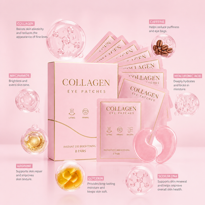 Collagen Eye Patches with Caffeine for Hydrated Looking Eyes