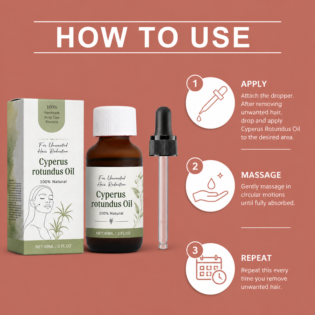 Cyperus Rotundus Oil – Naturally Derived Formula for Smooth Skin Care