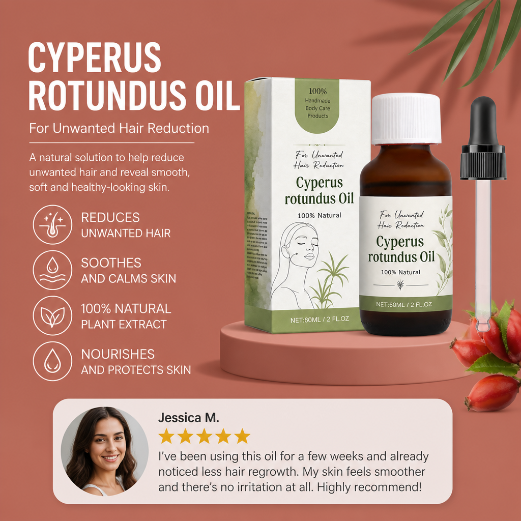 Cyperus Rotundus Oil – Naturally Derived Formula for Smooth Skin Care