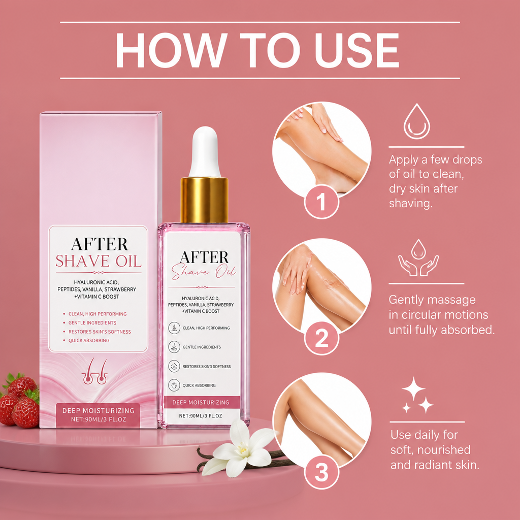 Nourishing After Hair Removal Oil for Smooth Soft Skin