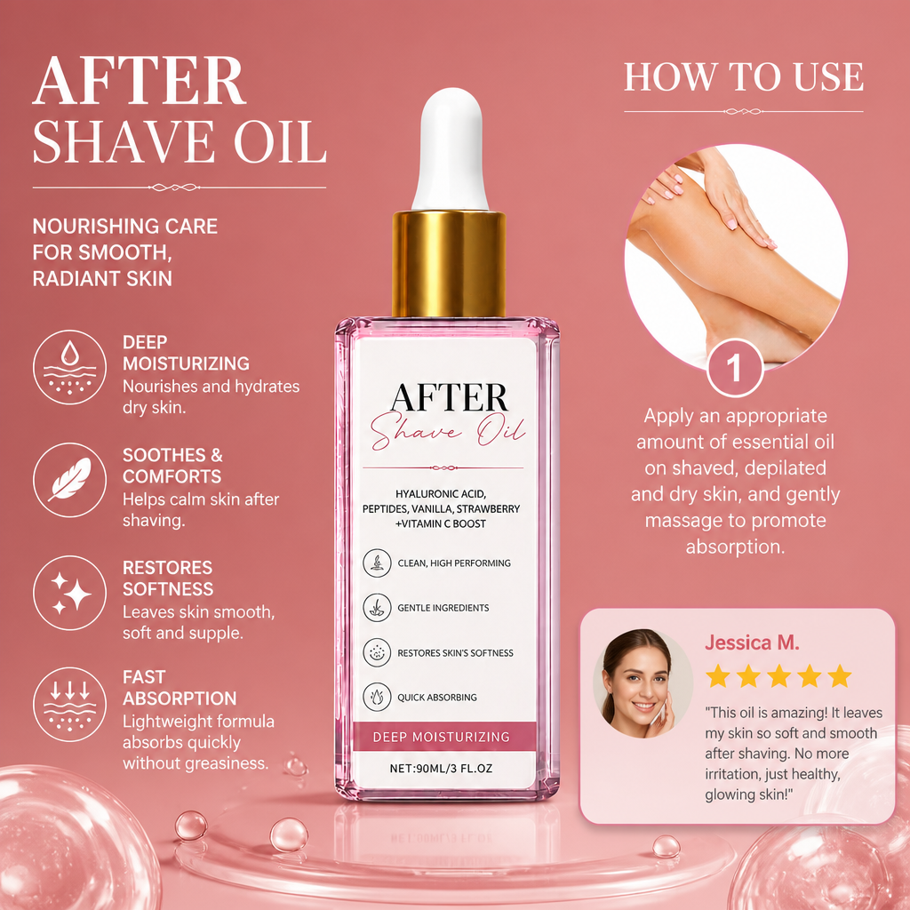 Nourishing After Hair Removal Oil for Smooth Soft Skin
