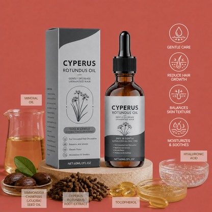 Cyperus Rotundus Oil for Smooth Skin After Hair Removal